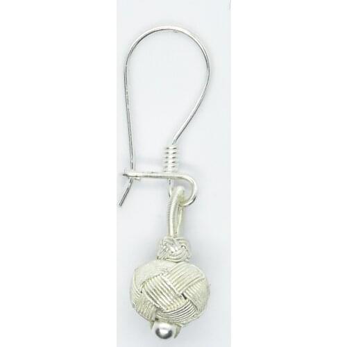 KSG Women 1 Pair Silver Earring Fine Weaving Casual Jewelry Kazaziye Silver Earring Female Earring Special Day Gift Earring