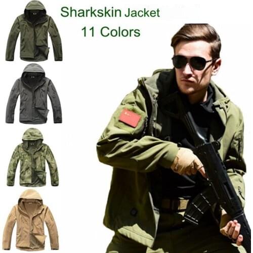 High quality Lurker Shark skin Soft Shell V 4.0 Outdoors Tactical Jacket Waterproof Windproof Sport Military Army Clothing