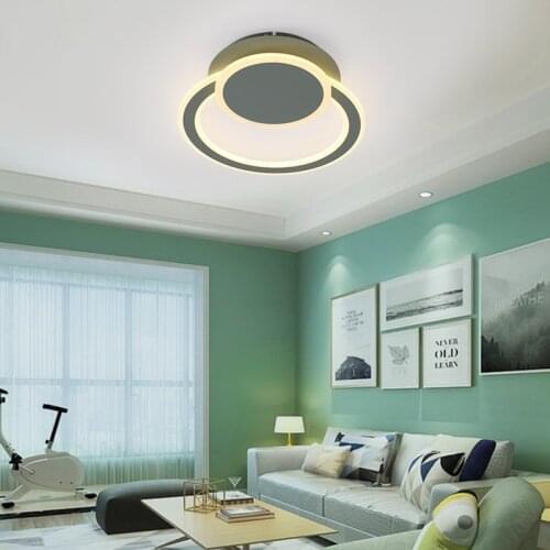 New Acrylic Led Ceiling Lamp Modern Minimalist Round Bedroom Lamp Personality Rotatable Room Lamp