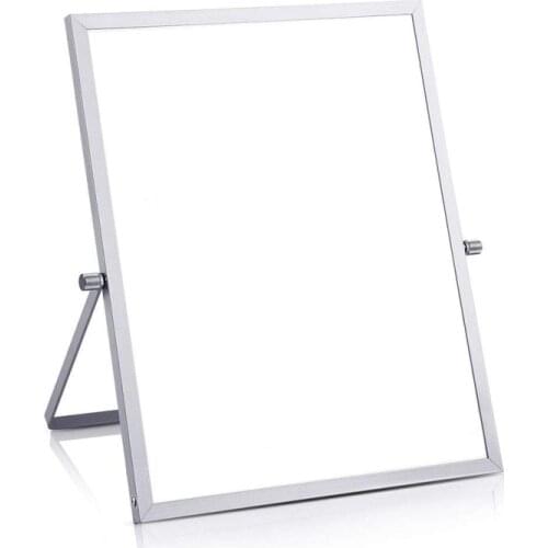 2021 New Small Magnetic White Board for Desk 10"X10" Double-Sided Desktop Tabletop Board