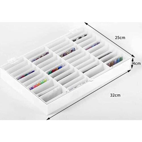 44 Grids Nail Art Display Box False Nail Tips Beads Storage Organizer