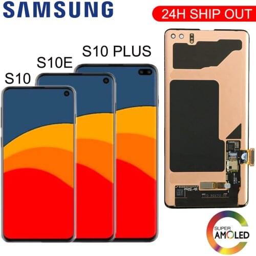 Original 6.1"/6.4"LCD For Samsung Galaxy S10 SM-G973F G973 S10 Plus G975 SM-G975F LCD Display Touch Screen Digitizer Replacement