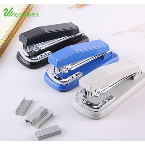 Portable Medium 90 Degree Rotation Stapler Manual Metal Standard Stapler for Paper Office School Stationery Supplies