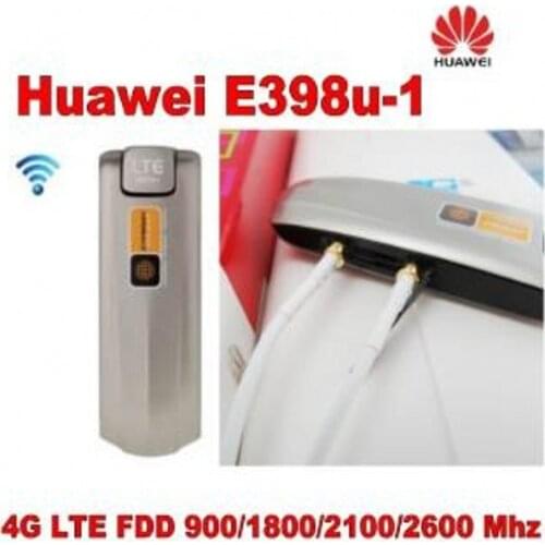 Unlocked Huawei E398u-1 Cat3 100Mbps 3G 4G LTE FDD z Modem+Indoor New 4G lte MIMO TS9 antenna 49dBi For HUAWEI E398