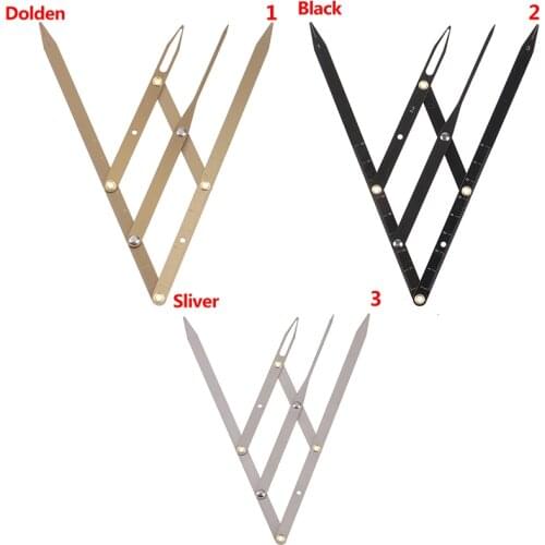 1pcs Stainless steel Golden Ratio Calipers Eyebrow Microblading Permanent Makeup Measure Tool Mean Golden Eyebrow Divider