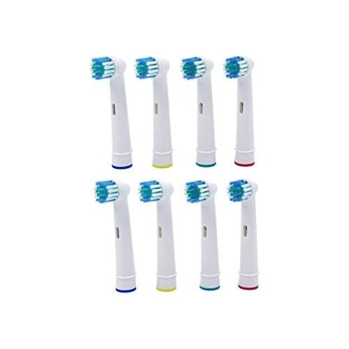 8PCS Electric Tooth Brush Heads Replacement For Braun Oral B Soft Bristle,Vitality Dual Clean/Professional Care SmartSeries