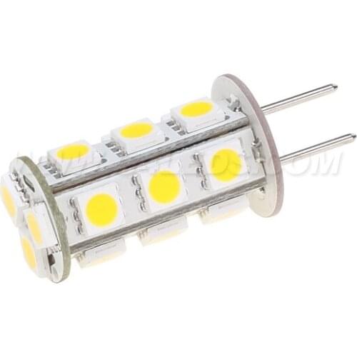 18LED G6.35 Led Bulb Lamp 12VDC 12VAC 360-396LM 3W SMD 5050 Boats Ships Automobiles Camper 10pcs/lot