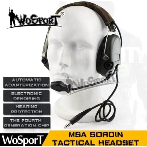 Tactical Headset Sordin V Generation Noise Reduction Canceling Military Airsoft Paintball Hunting Headphone