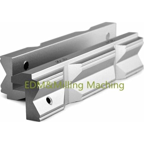 1PC CNC Milling Machine Vise Hard Jaw Fixture V-Type Jaw Aluminum Alloy 4" or 6" For Bench vise fixture