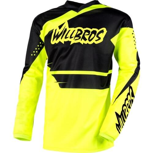 Motor Element Jersey Racewear Motocross Racing Long Sleeve Willbros MTB MX Dirt Bike Cycling Offroad Summer T-shirt Mens
