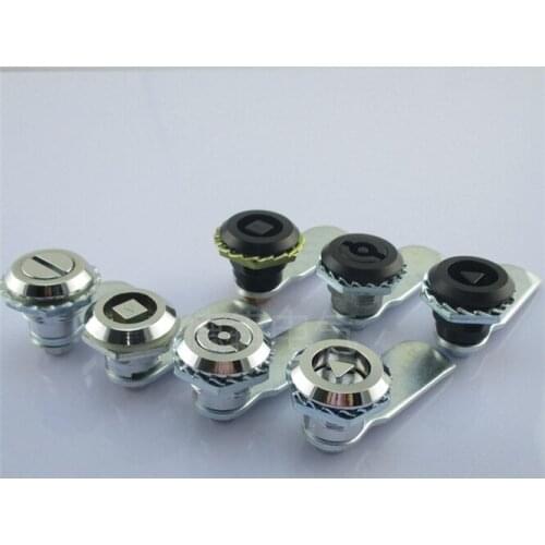 100pcs DHL Cylindrical lock Rotary tongue lock Square shape Handle lock Distribution box control cabinet switch cabinet door