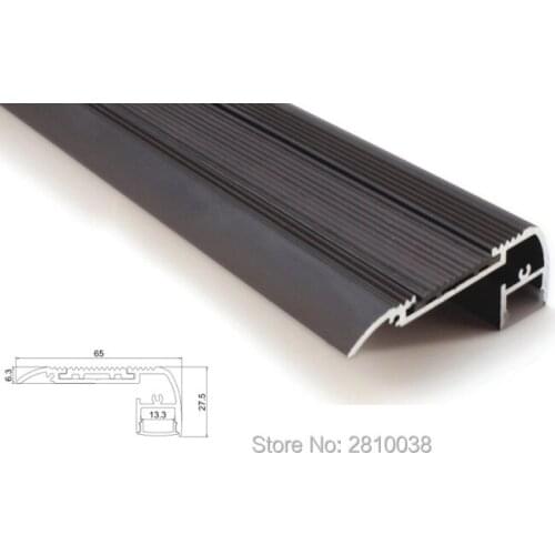 20 X 1M Sets/Lot stair step led profile and benched mounted aluminium led housing profiles for stairs nosing lighting