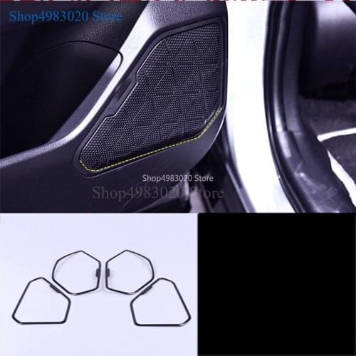 For toyota rav4 rav 4 xa50 2019 2020 accessories parts Speaker Cover trim side Door Stereo Bezel Ring Garnish stainless steel