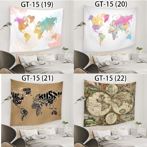 Color world map witchcraft supplies tapestries room decor aesthetic tapesrty hanging cloth wall decor pink tapestry boho decor