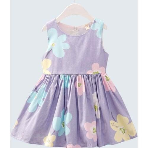 Childrens Dress 2021 Summer New Baby Girl Dress Print Girls Princess Dress Kids Dress for Girls Children Clothing 2-6 Years