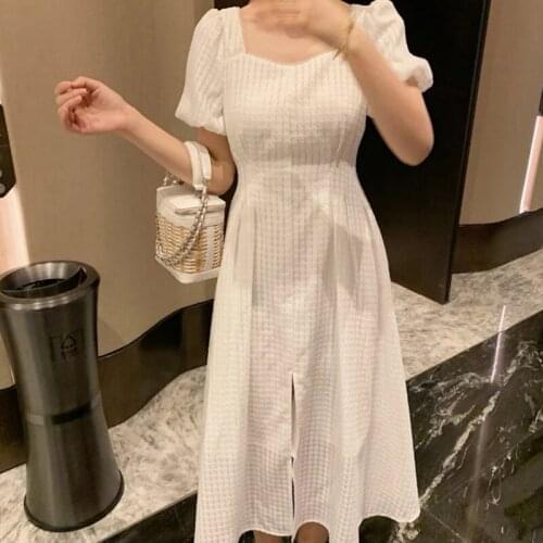 JIANLAIMENG Solid Summer Dresses