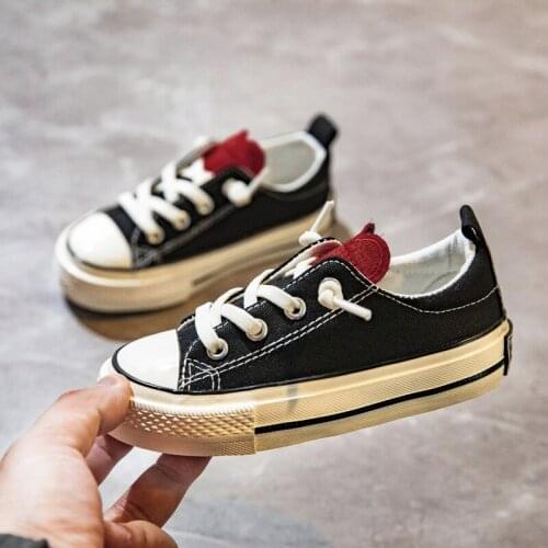 2021 Sneakers Baby Girl Toddler Shoes Candy Color Kids Canvas Sneakers New Children Boys Shoes Star Casual Sneakers For Boys Red