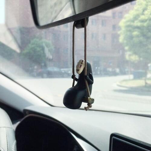 100Pcs/Lot Cute Anime Car Ornaments Faceless Male Car Pendant Car Rearview Mirror Pendant Auto Decoraction Accessories