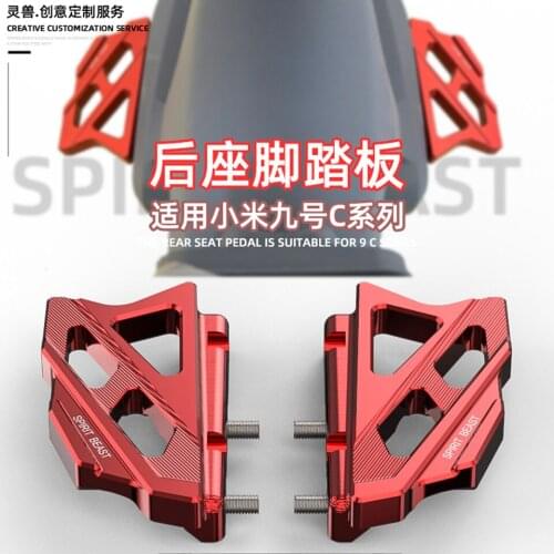 SPIRIT BEAST Motorcycle/scooter rear pedal Modification rear seat footrest accessories Manned pedal For CNinebot C40/C60/C80