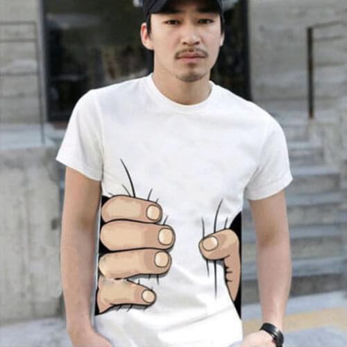 2019 T Shirt Men Cotton 3D Print Short Sleeves Youth T Shirt Funny Tops Streetwear Workout Casual Tees Camisetas Hombre