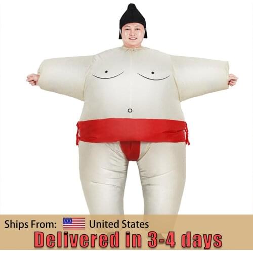 Sumo Inflatable Costume Cosplay Jumpsuit Unisex Suitable for adults children Party Carnival Christmas Purim Halloween Cosplay