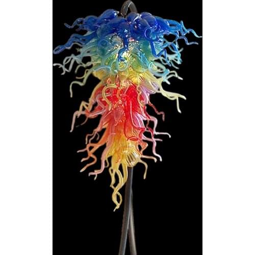 Newest Hot Sale Art Deco Hand Blown Glass LED Chandelier Lighting Dale Chihuly Style Hand Blown Glass Chandeliers