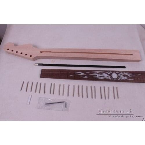 One electric guitar Neck New Mahogany wood 25.5'' 22 fret Sun Inlaid Rosewood
