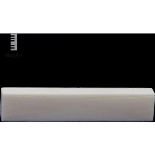 Tooyful Portable Nut & Saddle Real Pure Acoustic Natural Cattle Bone Replacement Accessories for Handmade Classical Guitar Ivory