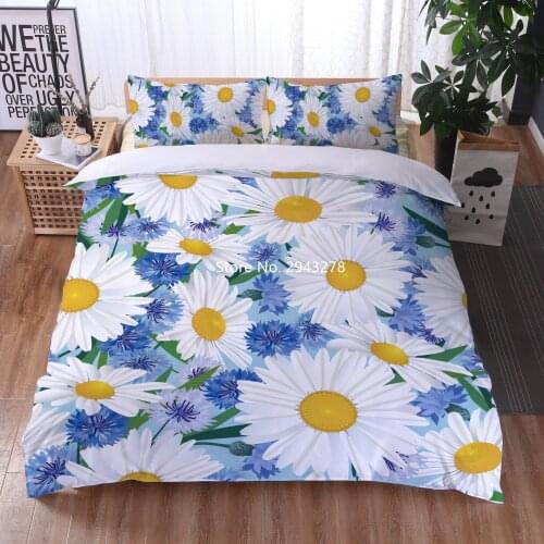 Plant Floral Bedding Home Textile Quilt Covers and Pillowcases Quilt Bedroom Decor Luxury Full Size Suitable for Adult Families