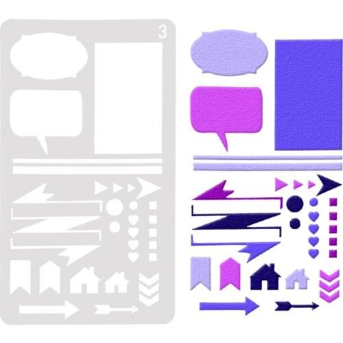 Frame Layering Stencils Drawing Color Spray stencil DIY Scrapbook photo album Decorative Embossing DIY Card Crafts