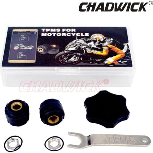 TPMS Motorcycle BY Bluetooth control Tire Pressure Monitoring System Mobile Phone APP Detection 2 External Sensors CHADWICK 200