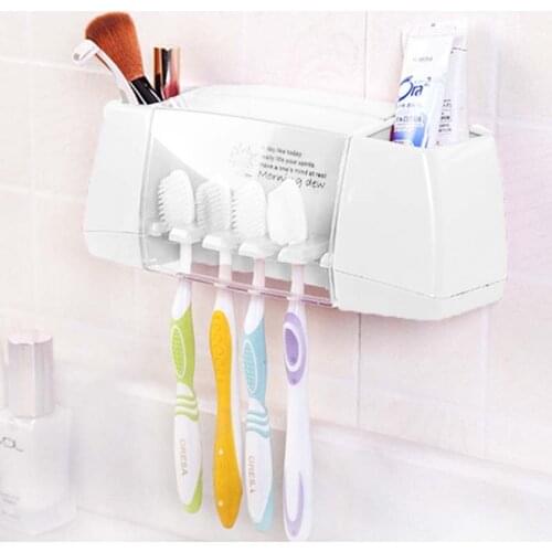 Toiletries Storage Rack Storage Hook Toothbrush Holder Wall Mount Toothbrush Storage Rack Organizer Bathroom Tool Accessories