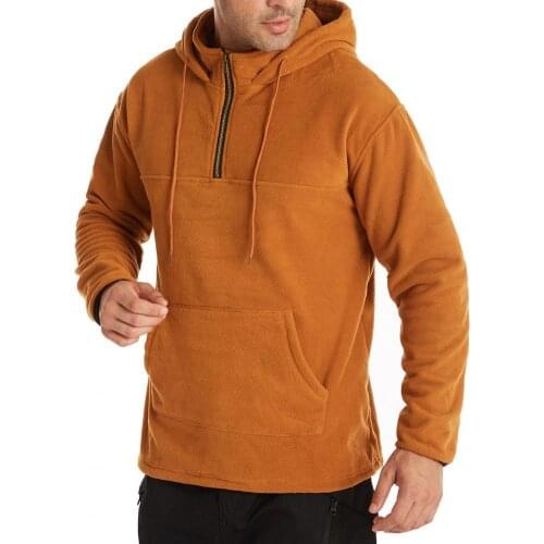 Autumn Men Hoodie Stand Collar Pullover Drawstring Men Sweatshirt Drawstring Hoodies for Work Hooded Men Sweatshirt