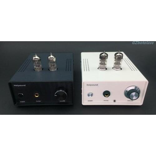 HIFI 6H3n tube headphone preamplifier with headset protection design compatible high and low resistance headpone