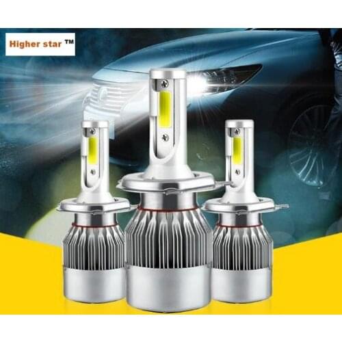 Bright 2units 55W COB Led car work light headlights Chips bulb High/Low H1,H3,H4,H7,H8,H9,H11,9005,9006,9012