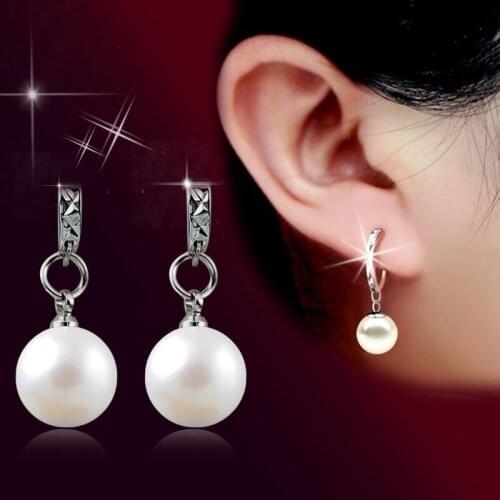 Jewelry New Brand Design Pearl Hoop Earrings For WomenS Earring Trendy Earring For Party Wedding Accessories Gift Hot Sell 2020