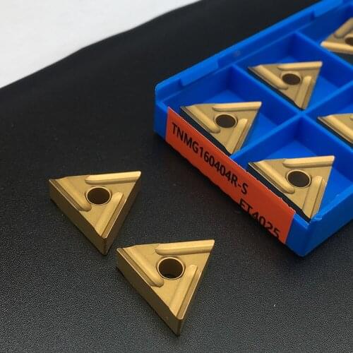 10PCS TNMG160404 R S FT4025 For Steel parts Turning Tool Carbide Inserts External Turning Tool Carbide Insert Lathe Cutter