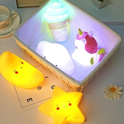 2020 Cute Smiley Clouds Stars Moon Appease Glow Night Light Feeding Light Baby Sleeping Toy Kids Christmas Gifts for New Year