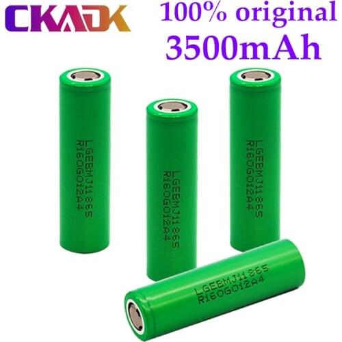 2021 Original MJ1 3.7 v 3500 mah 18650 Lithium Rechargeable Battery For Flashlight batteries for 18650 LG MJ1 3500mah battery
