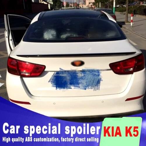 ABS high quality 2014 2015 for kia Optima K5 spoiler rear trunk roof wing rear spoiler K5 primer paint or balck white color