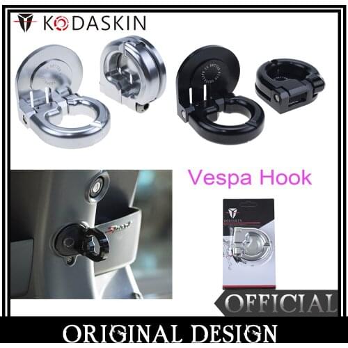 KODASKIN Aluminum Helmet Hooks Crochet Locks Parts for Piaggio Scooter Accessories for Vespa GTS GTV 300