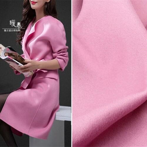 Double-Faced Wool Fabric 95% Wool Keep Warm DIY Autumn Winter Jacket Overcoat Outwear Designer Fabric 800g/meter