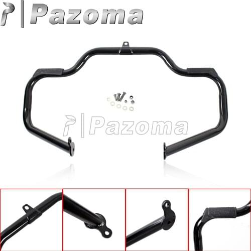 Gloss Black Highway Rail Motorcycle Engine Guard Crash Bar for Harley Touring Road King Street Electra Glide FLHR FLHX 2009-2017