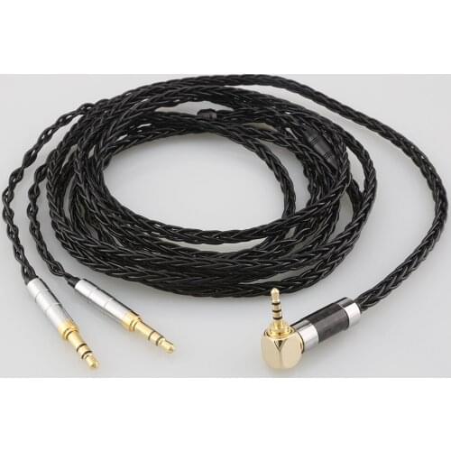 HiFi 8 Core Headphone Earphone Cable For Denon AH-D600 D7100 Hifiman Sundara Ananda HE1000se HE6se he400i he400se Arya