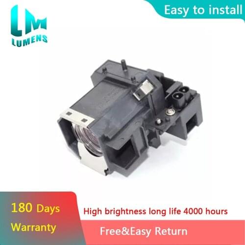 Replacement bare lamp for ELPLP39 with housing for Epson Powerlite 720 V11H289020 ELPHC100 ELPHC200 projector bulb easy install