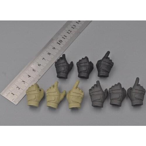 Best Sell Scale 1/6th 4 Colors Hand Models Special Army Soldier Can Suit Mostly 12 inch Doll Figures Collection