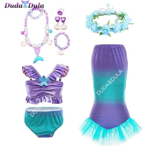 Little Mermaid Dress Mermaid Wedding Dress Girl Dress 8 to 9 Years Old Exotic Costumes Anime Cosplay Underwear Set Vestidos
