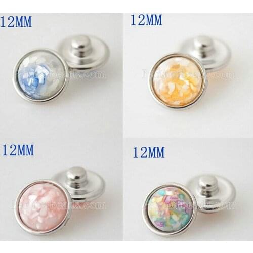 12mm Metal snap button DIY jewelry KS2053