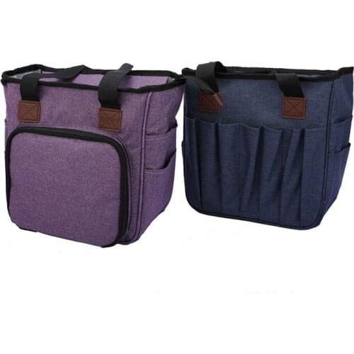 Fashion Empty Knitting Needles Sewing Set DIY Storage Bag Travel Crochet Hooks Thread Yarn Storage Bag Organizer Holder