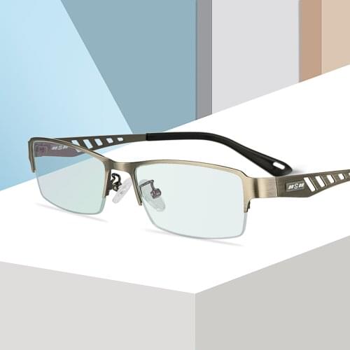 2020 Titanium Alloy Optical Glasses Frame Men Square Myopia Prescription Eyeglasses Male Metal Eyewear